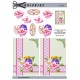 3 smukke blomster i ramme, Quickies card