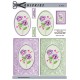 Flotte lilla blomster i ramme, Quickies card